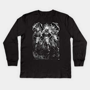 Four Horsemen of the Apocalypse Kids Long Sleeve T-Shirt